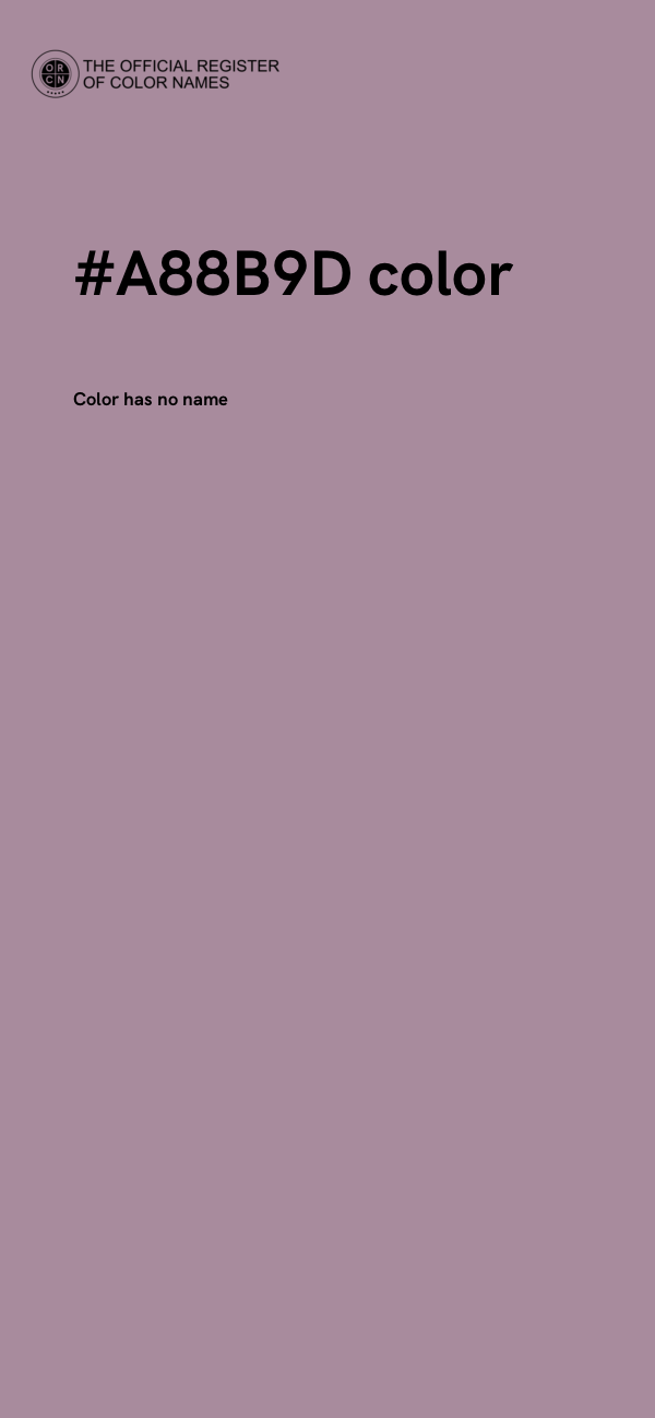 #A88B9D color image