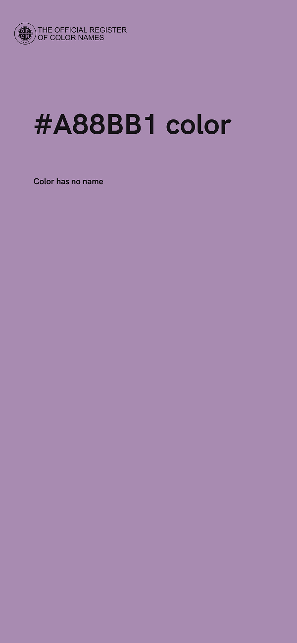 #A88BB1 color image