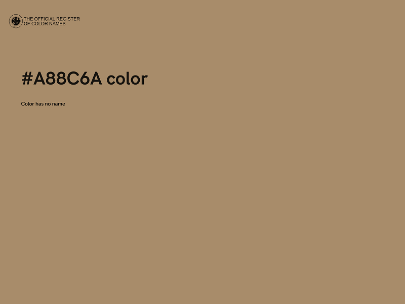 #A88C6A color image