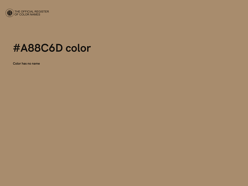 #A88C6D color image