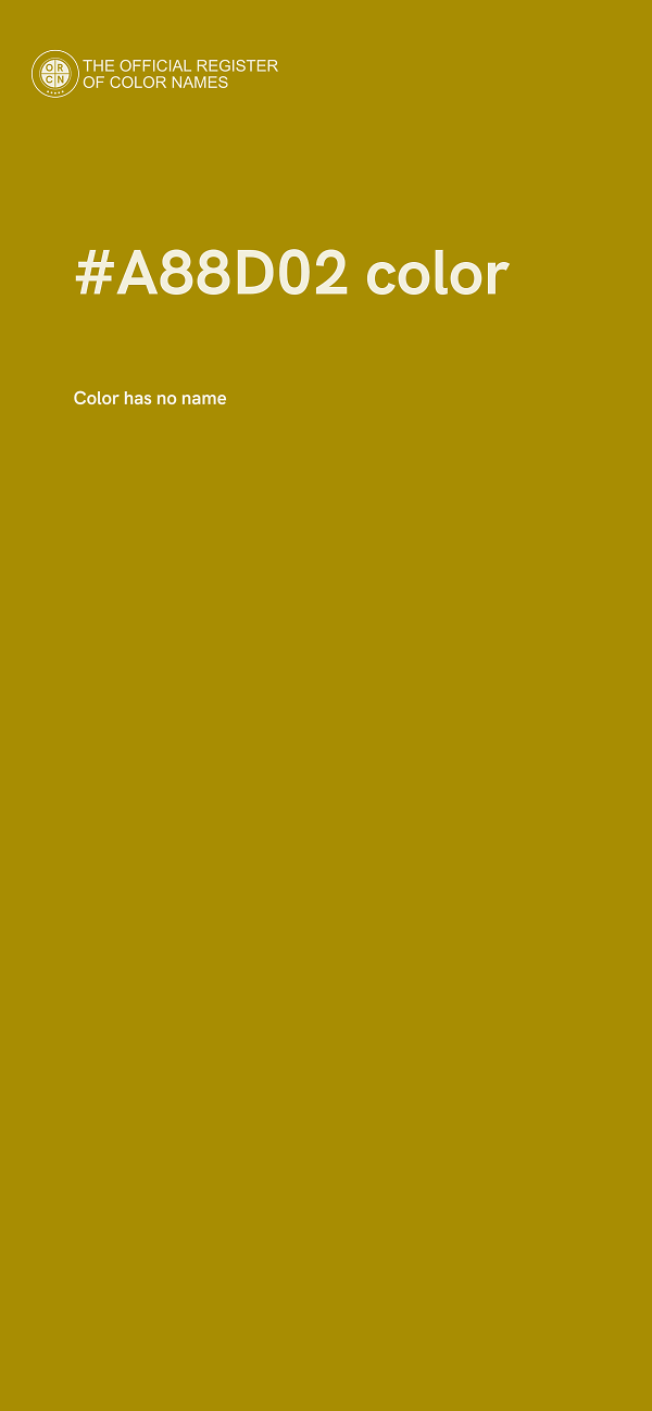 #A88D02 color image