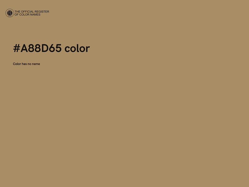 #A88D65 color image