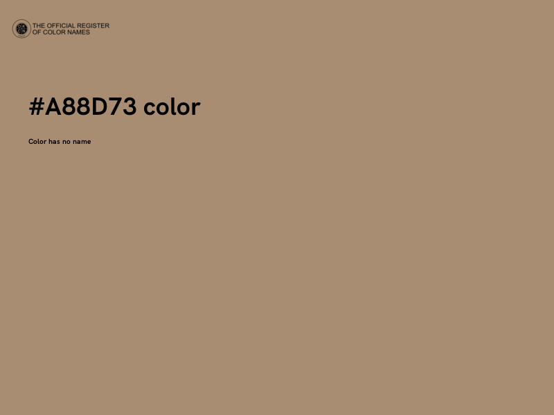 #A88D73 color image