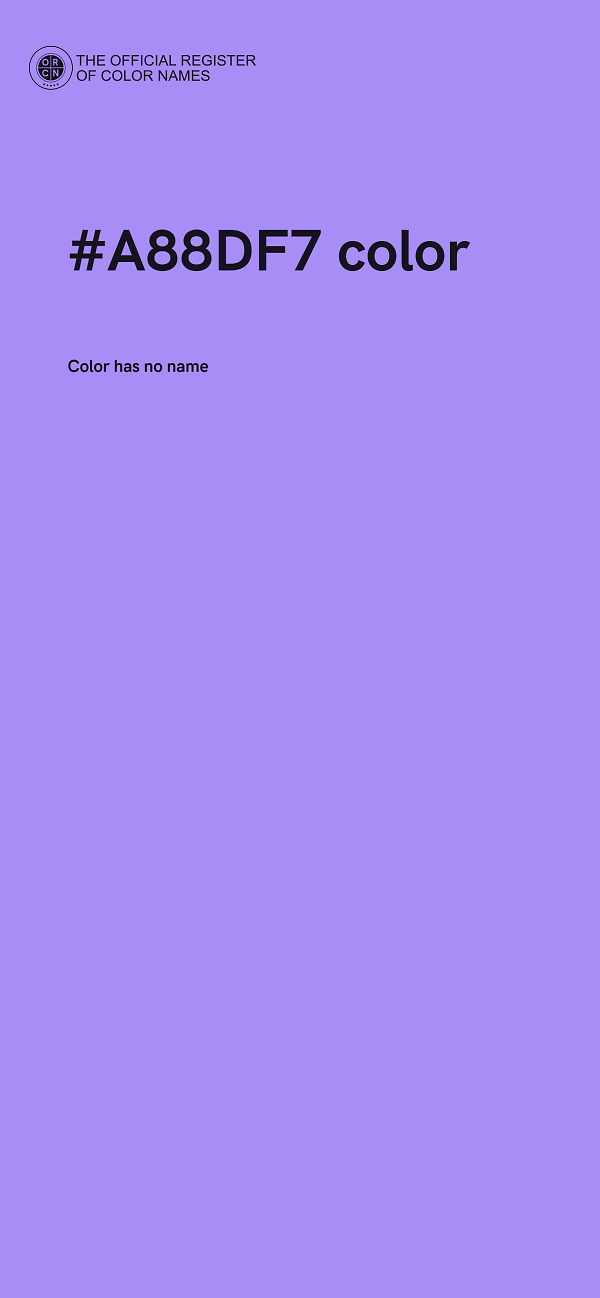 #A88DF7 color image
