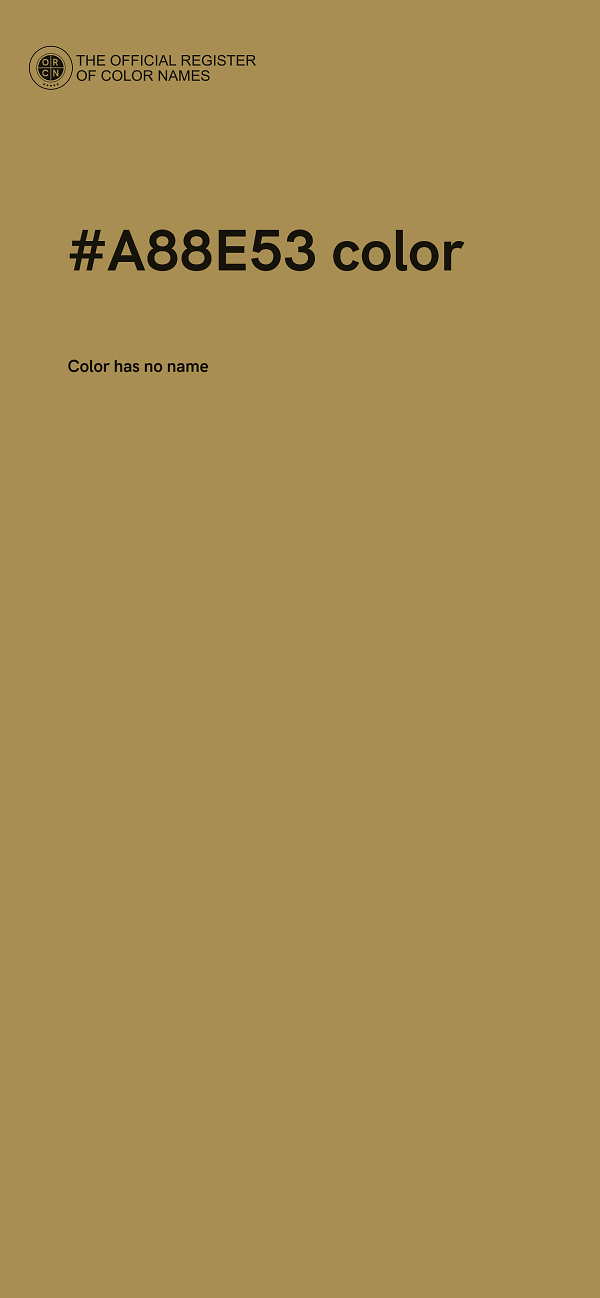 #A88E53 color image