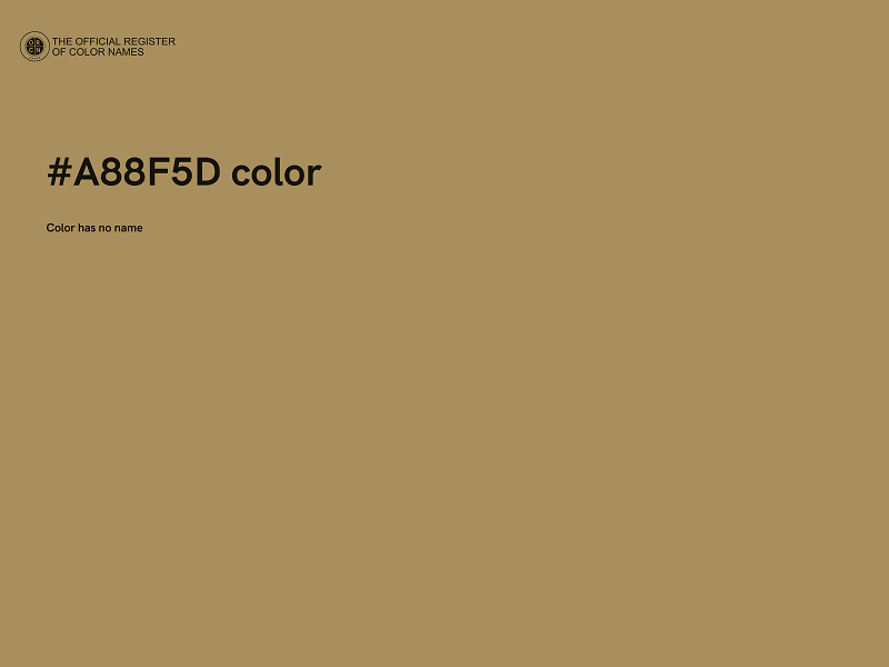 #A88F5D color image