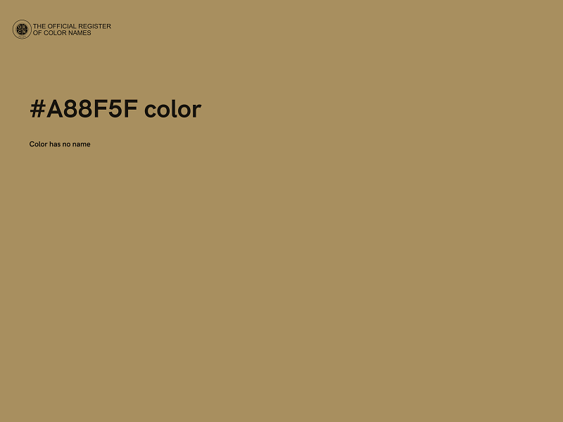 #A88F5F color image