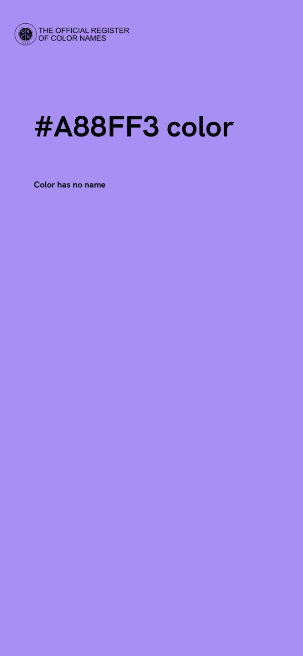 #A88FF3 color image