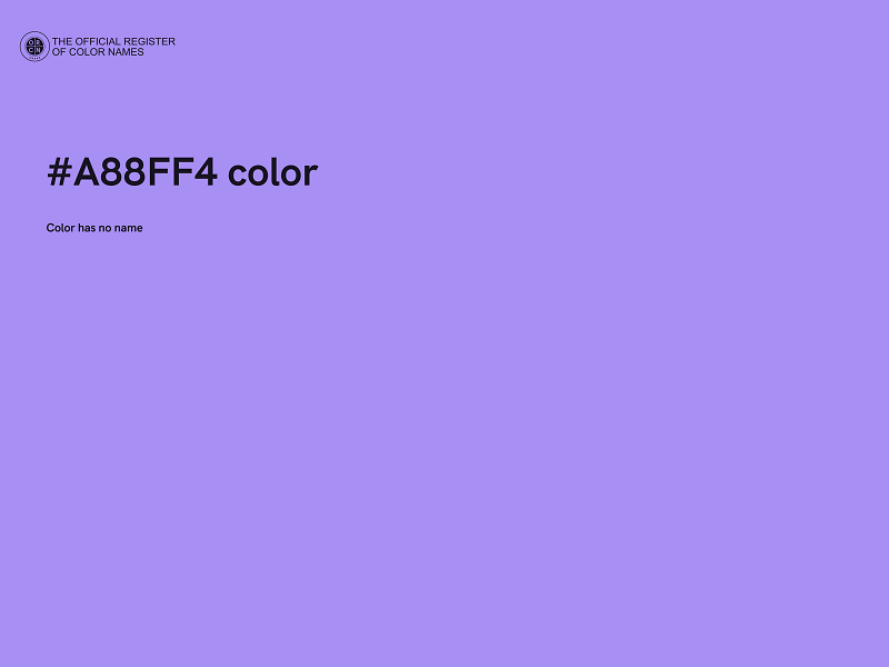 #A88FF4 color image