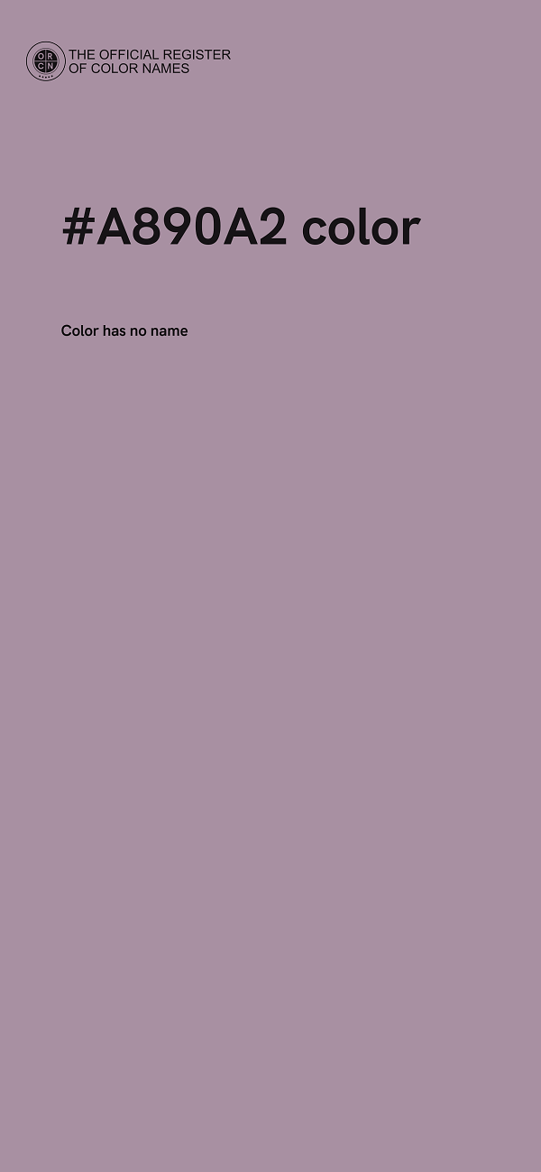 #A890A2 color image