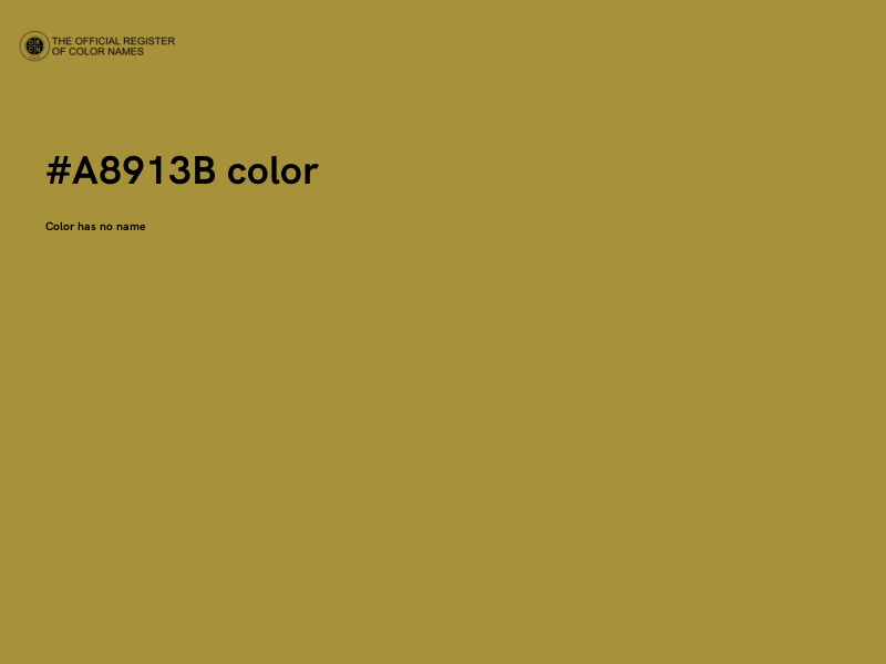 #A8913B color image