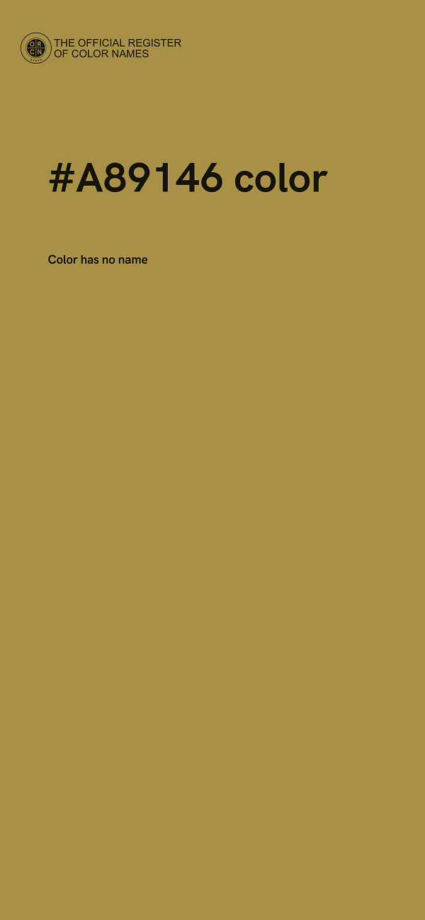 #A89146 color image