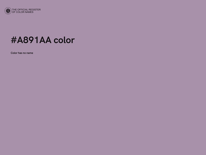 #A891AA color image