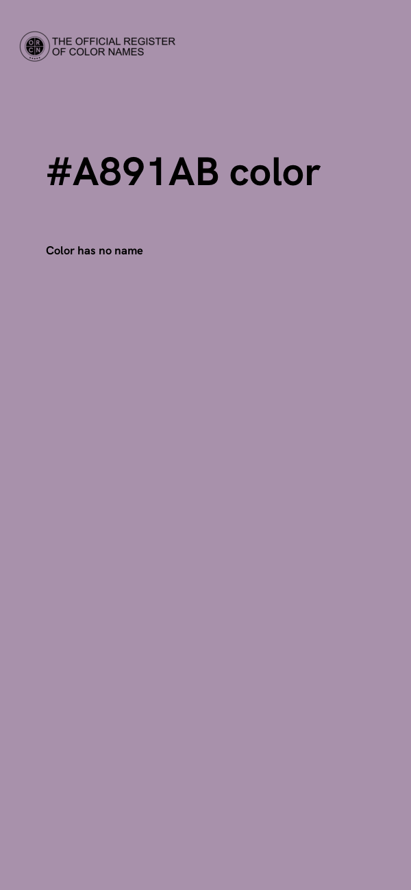 #A891AB color image