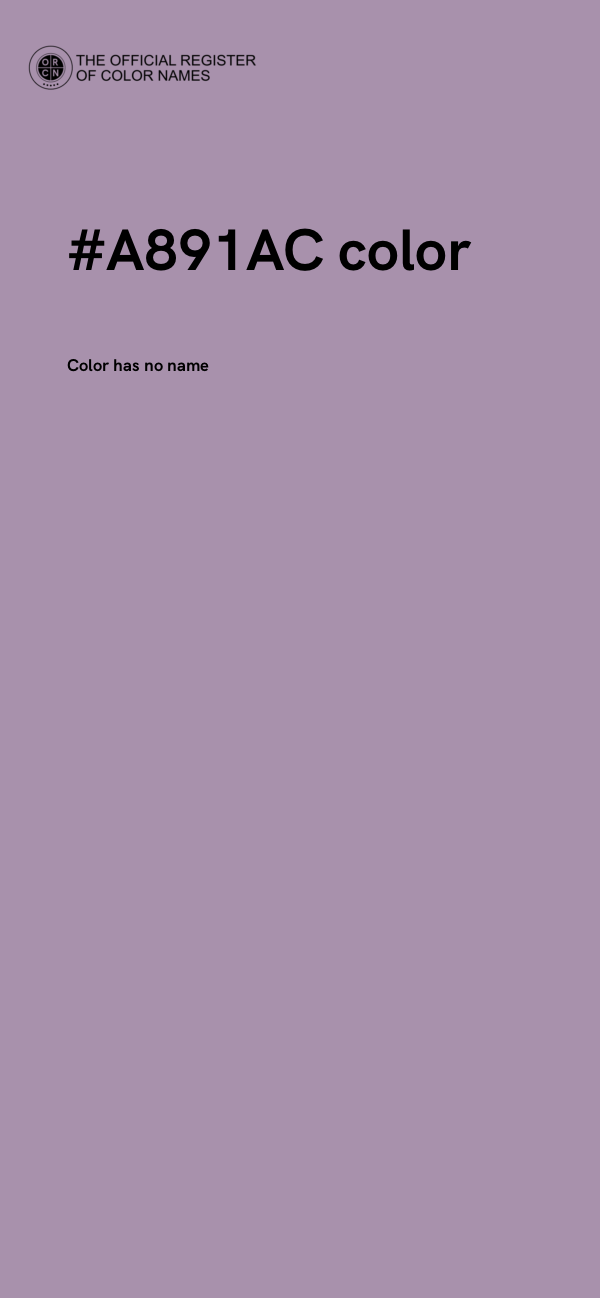 #A891AC color image