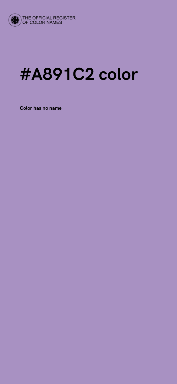 #A891C2 color image