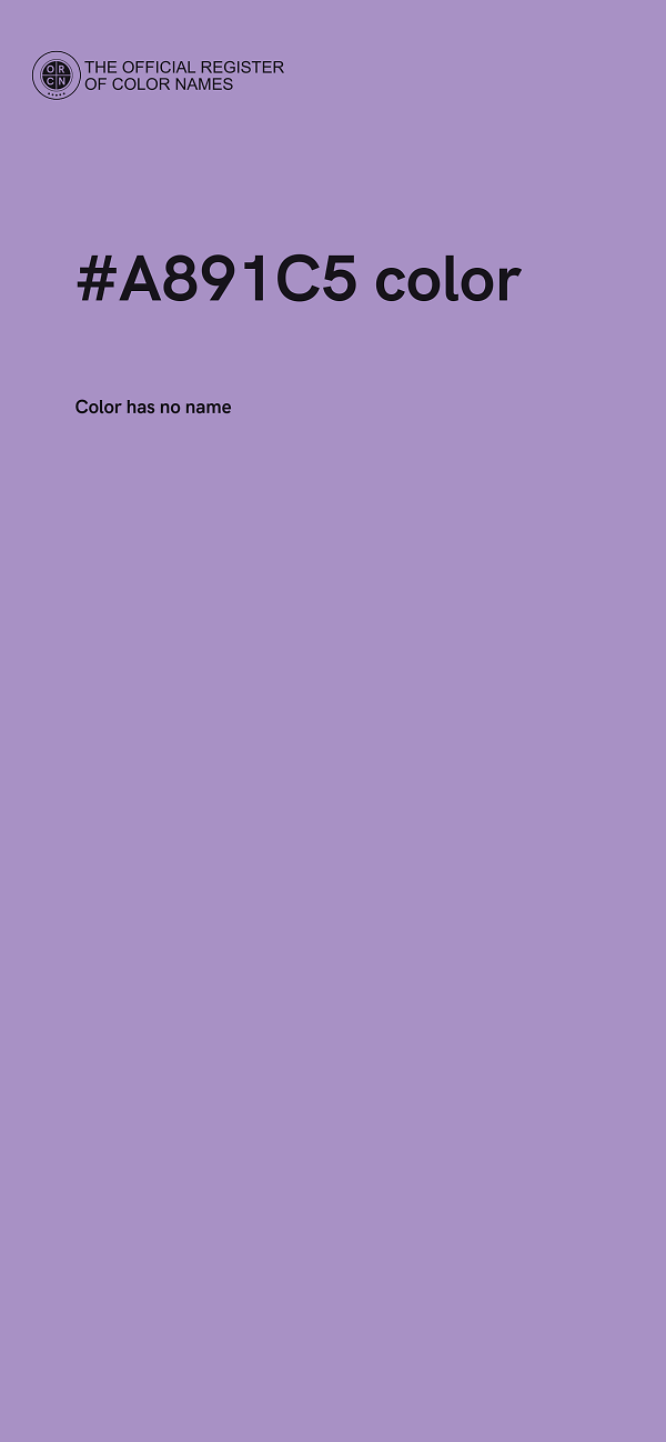 #A891C5 color image