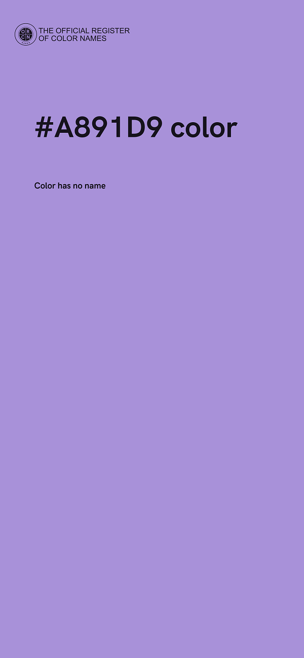 #A891D9 color image