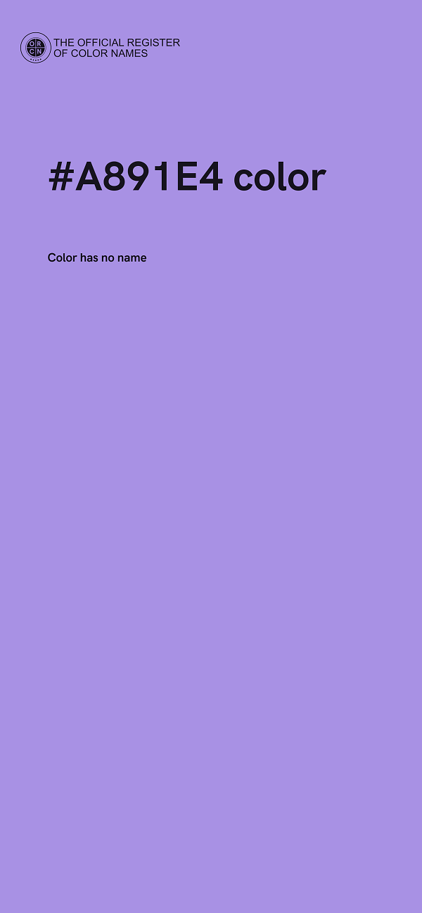 #A891E4 color image