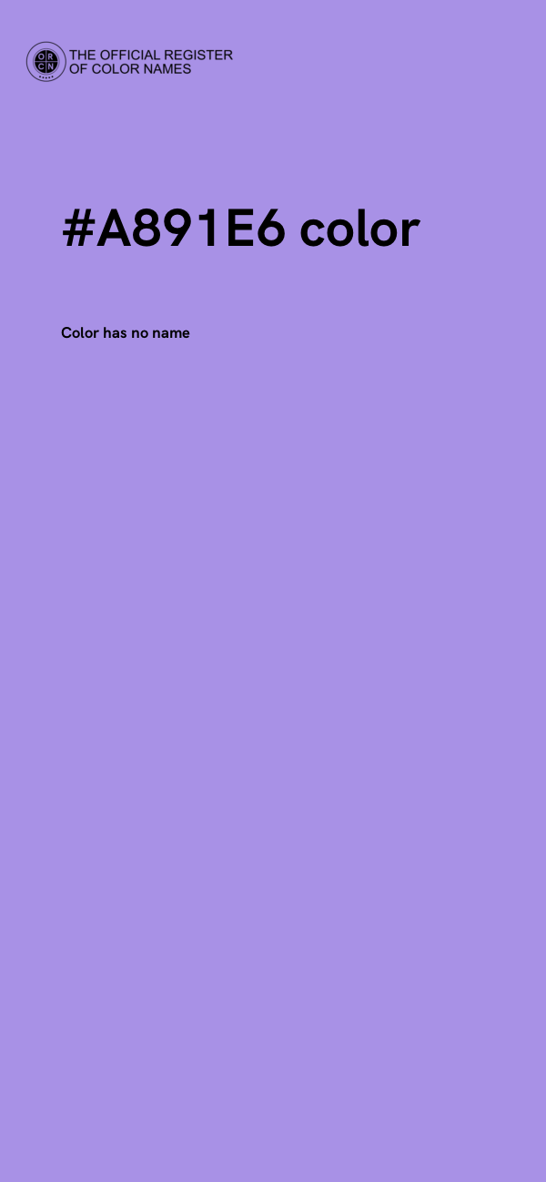 #A891E6 color image
