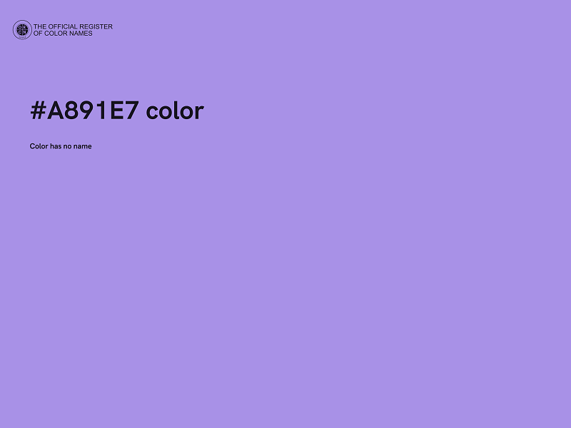 #A891E7 color image