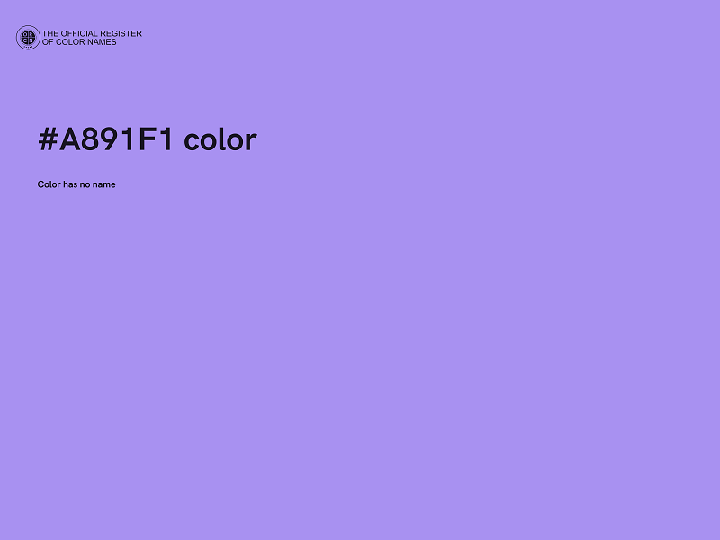 #A891F1 color image