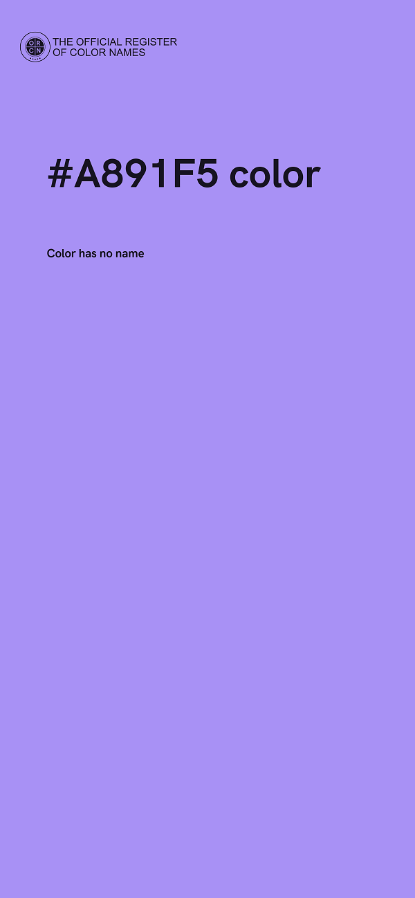 #A891F5 color image