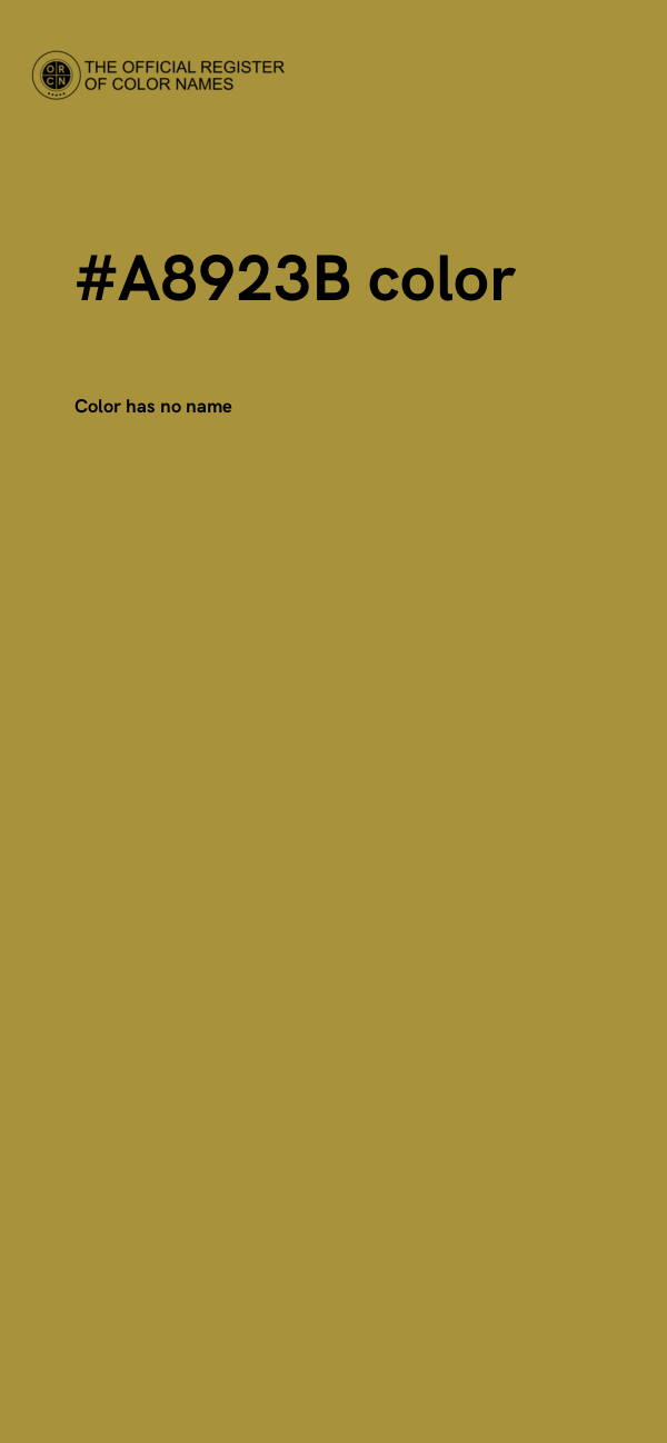 #A8923B color image