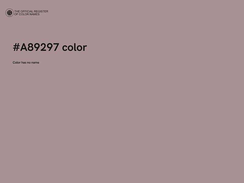 #A89297 color image