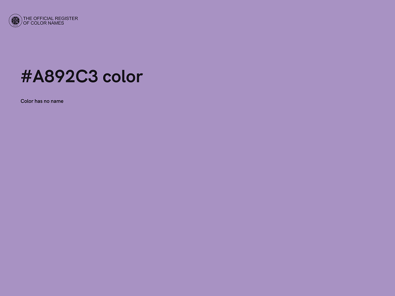 #A892C3 color image