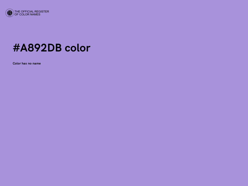 #A892DB color image