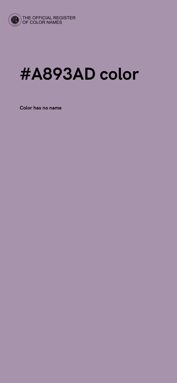 #A893AD color image
