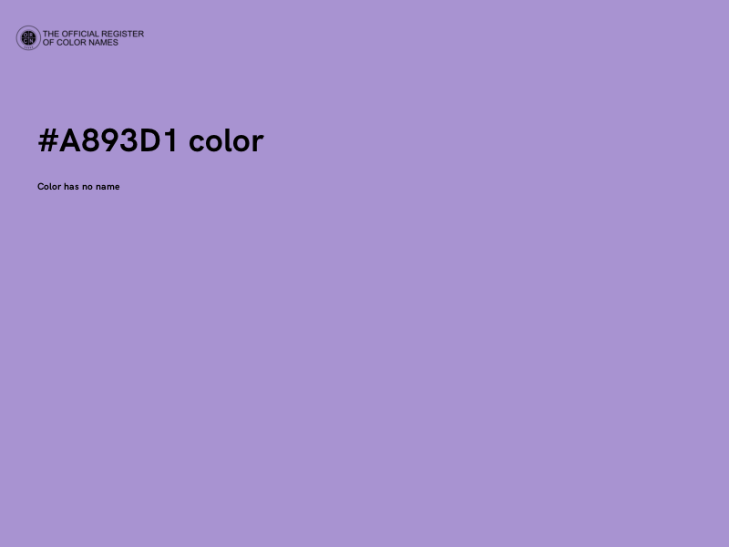 #A893D1 color image