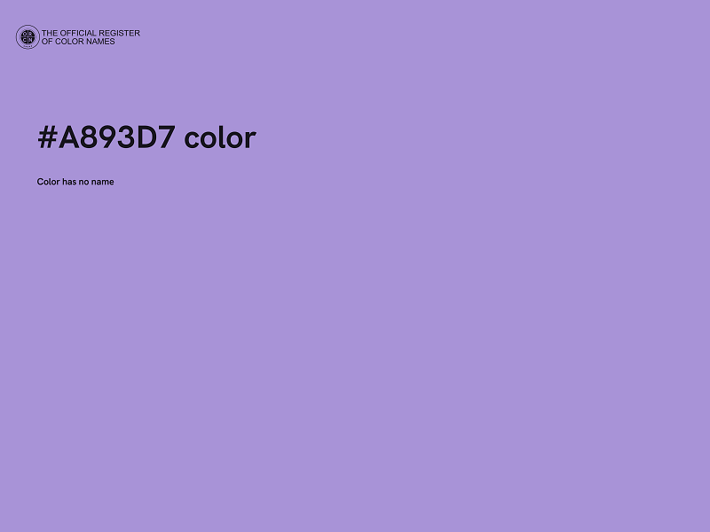 #A893D7 color image