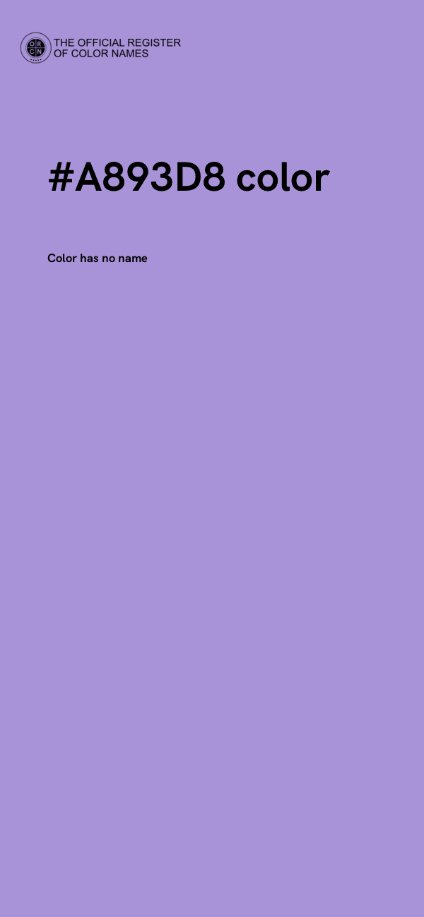 #A893D8 color image