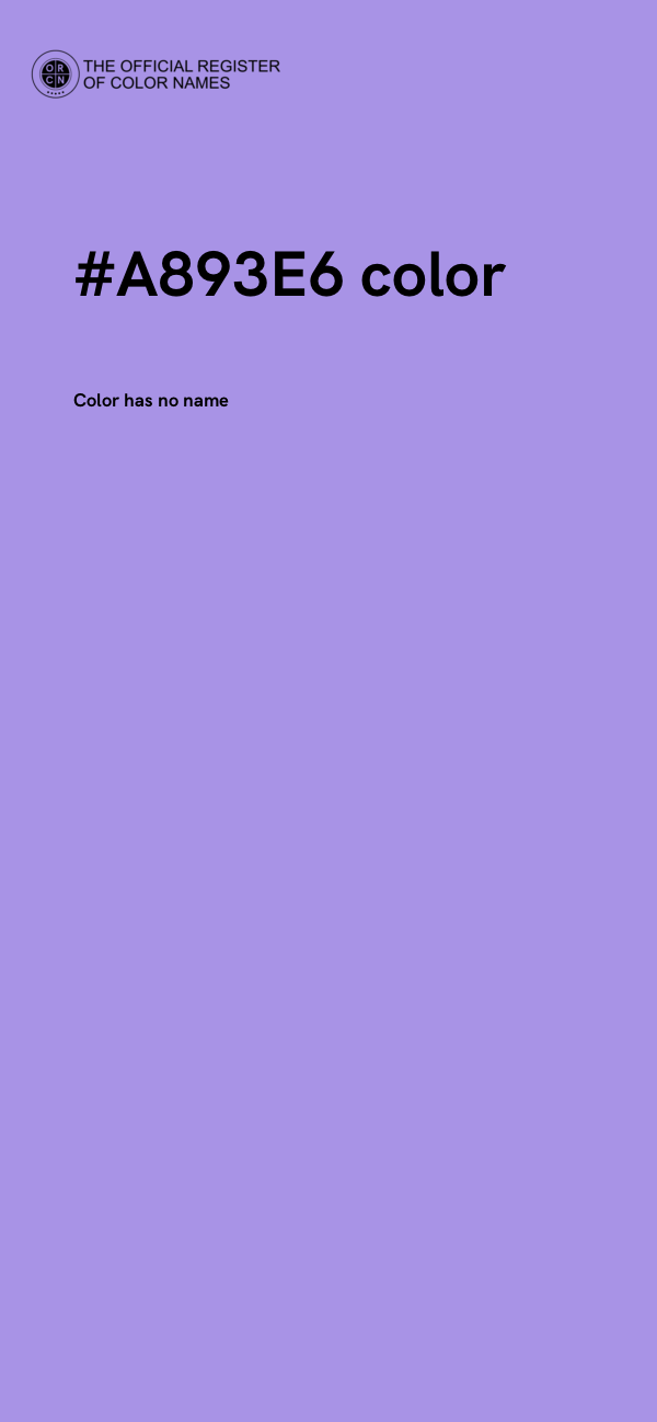 #A893E6 color image