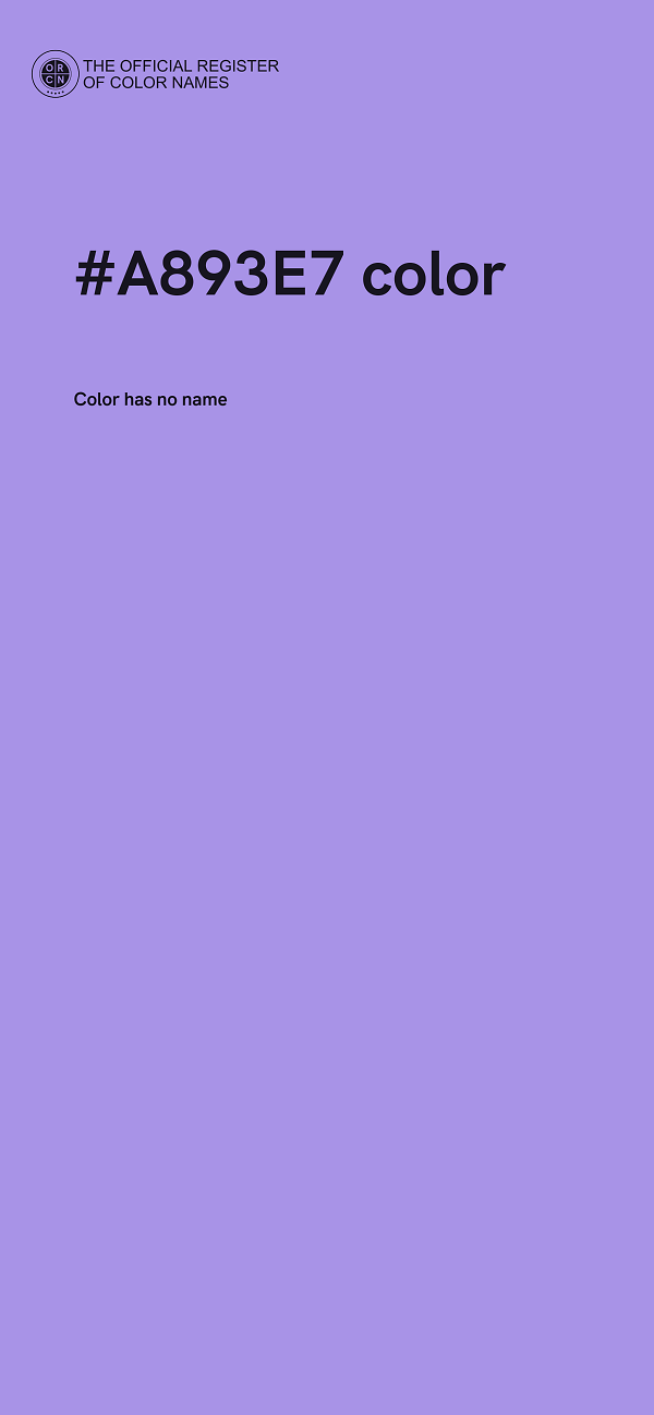 #A893E7 color image