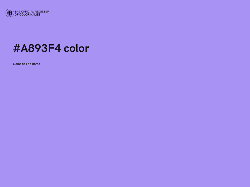 #A893F4 color image