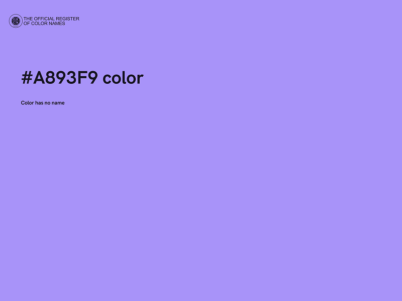 #A893F9 color image