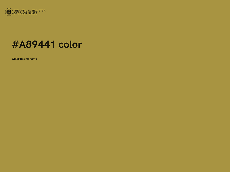 #A89441 color image