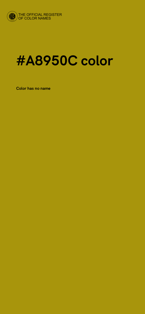 #A8950C color image