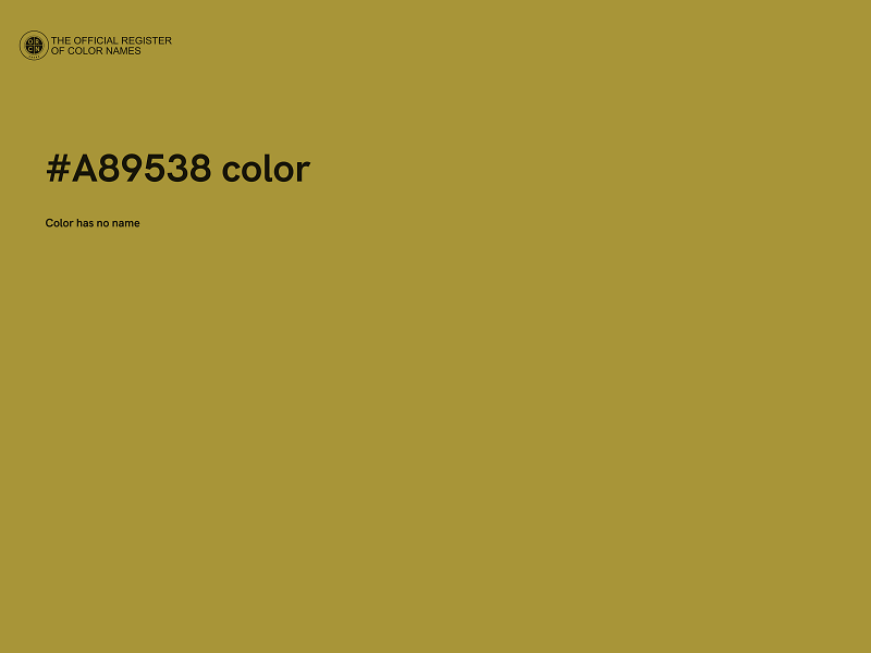 #A89538 color image