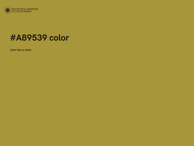 #A89539 color image