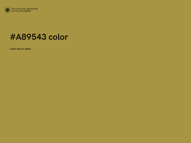 #A89543 color image