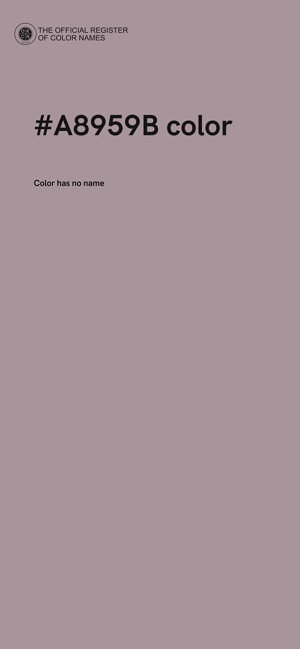 #A8959B color image