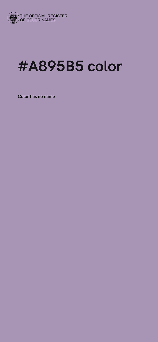 #A895B5 color image