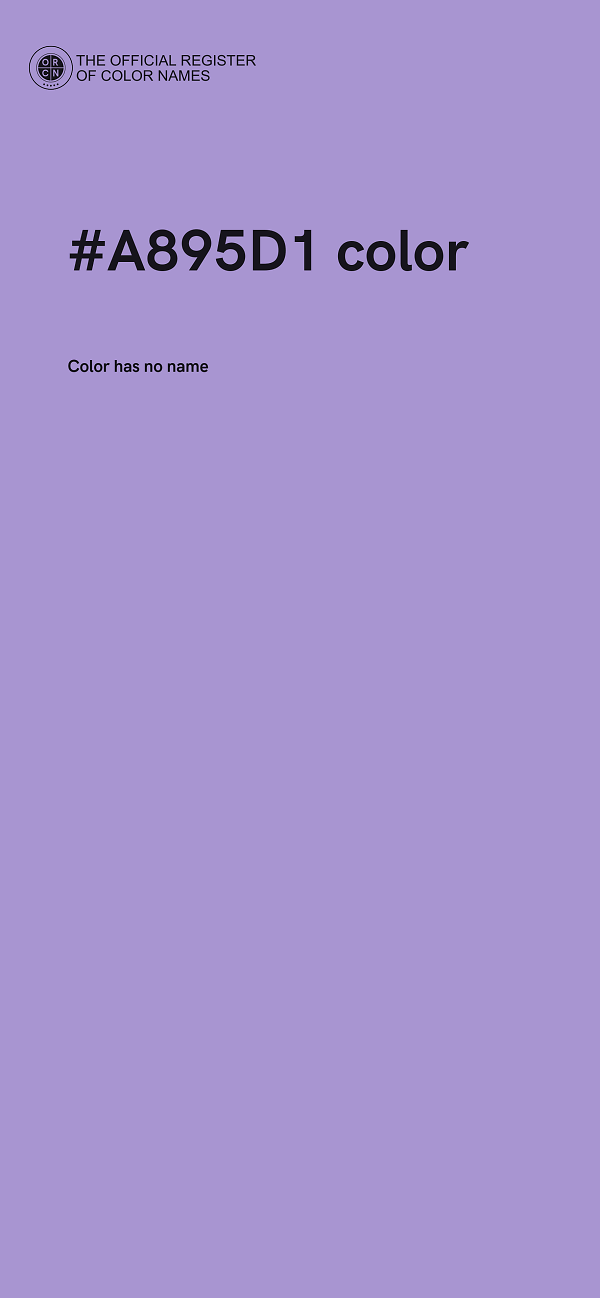 #A895D1 color image
