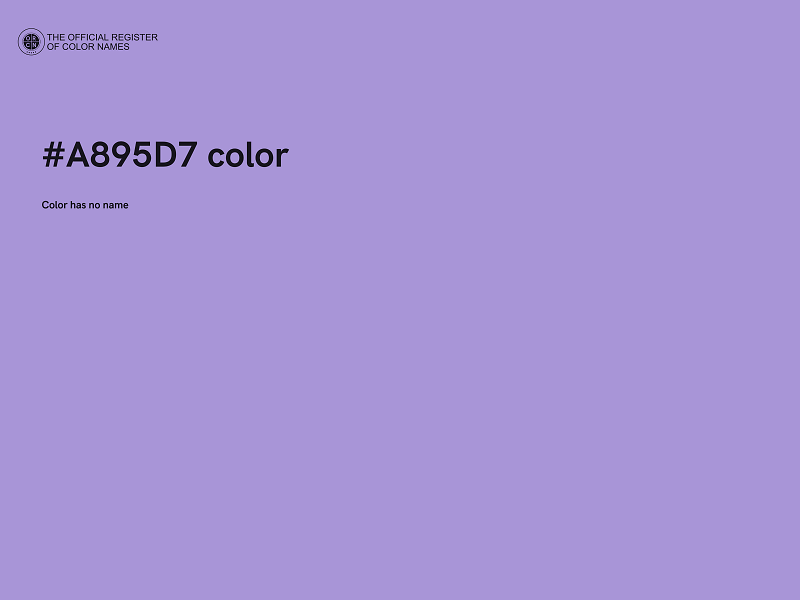 #A895D7 color image