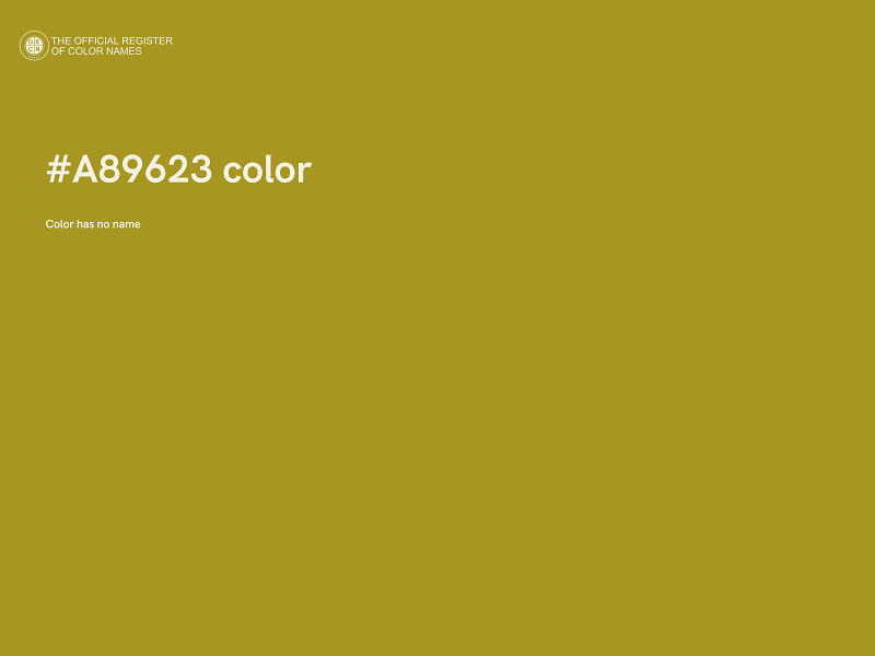 #A89623 color image