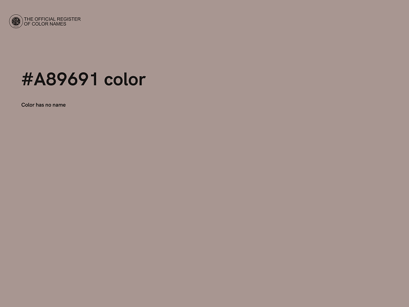 #A89691 color image